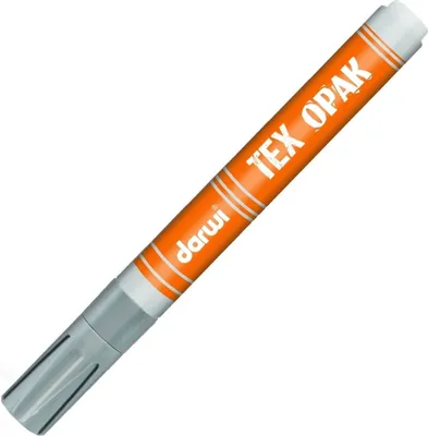 Zdjęcie produktu dla Darwi Tex Fabric Opak Marker Pisak do tkanin Silver 6 ml 1 szt.