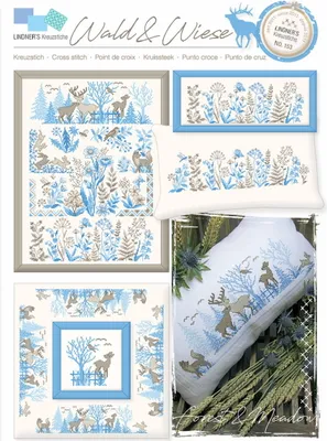 Produktbild von Lindner´s Kreuzstich Zählmuster Vorlage "Wald und Wiese", 153