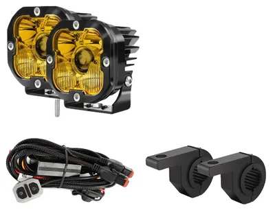 Produktbild von Nebelscheinwerfer, langlebiges Aluminium, IP68 wasserdicht, L030Y Halterkabel