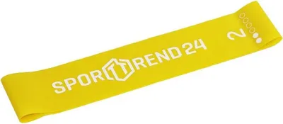 Produktbild von Sporttrend 24® Mini Bänder/Loops in verschiedenen Stärken und Farben I Länge 25cm, Gelb 0,5mm / leicht