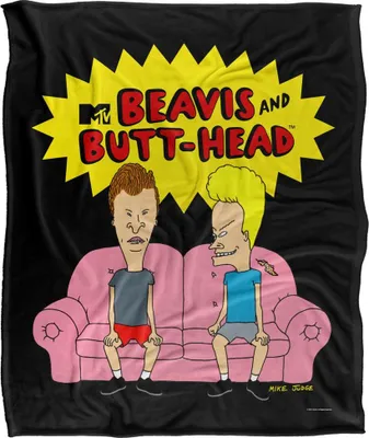 Image de Beavis & Butthead - Couverture de canapé, Soyeux, Supersoft TV24900 (Taille unique) (Multicolore)