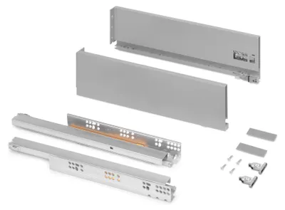 Immagine prodotto di Cassetto esterno Vertex 40 kg altezza 131 mm - Profondità: 450 - Verniciato in alluminio - Acciaio