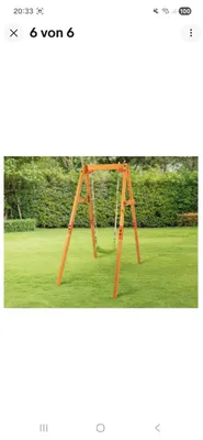 Produktbild von Playtive Kinder Holzschaukel, mit verstellbarer Seillänge -