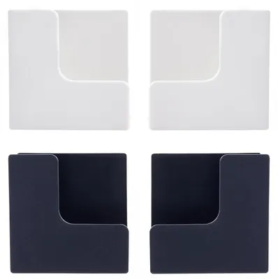 Waagenhalter 4er-Set, selbstklebend, Kunststoff, 6x6x4 cm