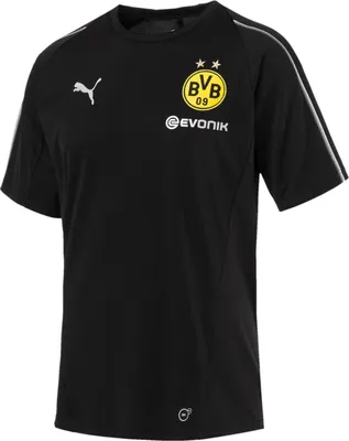 Produktbild von Puma BVB Borussia Dortmund Kinder Training Jersey Trikot T-Shirt Jr. schwarz/gelb 753359-02, Größe:176