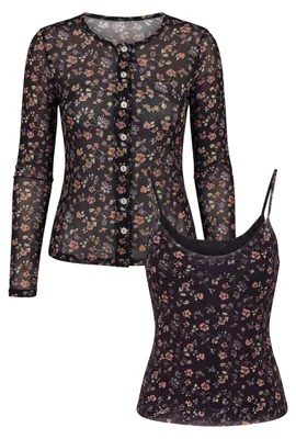 Immagine prodotto di JEONA, set da donna composto da due pezzi, colore nero, taglia L