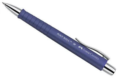 Immagine prodotto di Faber-Castell Kugelschreiber POLY BALL, Mine: M, Schaftfarbe: blau 5 Stück Verkaufseinheit 661095 6933256605450