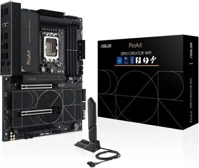 Immagine prodotto di Scheda madre ASUS PROART Z890-CREATOR WIFI, Intel Z890 LGA 1851, ATX, DDR5-SDRAM, 192 GB max, Wi-Fi 7