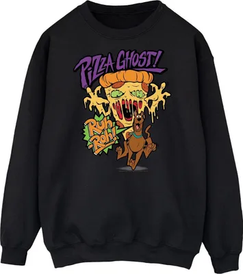 Obrázok produktu pre Scooby Doo - mikina "Pizza Ghost" pre mužov BI2002 (XXL) (čierna)