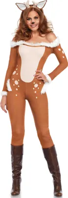 Produktbild von Reh Overall Rentier Faschingskostüm Damen Karneval Größe: M