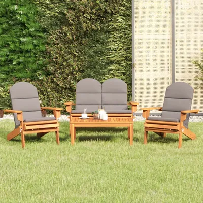 Produktbild von Möbel 4-tlg. Garten-Lounge-Set Adirondack Massivholz Akazie - Gartenmöbelgarnituren 3152132