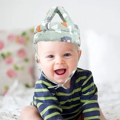 Produktbild von Kopfschutz für Spaziergänge mit Babys | Baby-Kopfkissen zum Lernen | Leicht zu reinigender Helm – Kinderzimmerkissen für Zuhause, Kindergarten und Frühförderungseinrichtungen