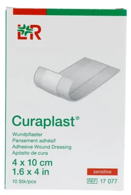 Produktbild von Lohmann & Rauscher Curaplast Pflaster, 4 x 10 cm, für empfindliche Haut (10 Stück)