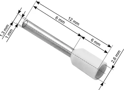 Productafbeelding van Kabelmantel-eindafsluitingen, 0,5/6 mm, 100 stuks