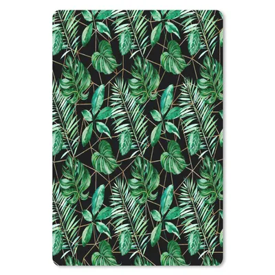 Produktbild von MuchoWow® Mauspad Mousepad Blätter - Grün - Abstrakt 18x27 cm - Mousepads - Maus Mat - Pad - Mausunterlage