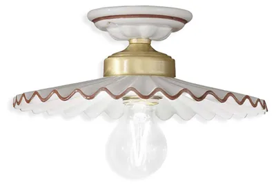 Immagine prodotto di CLASSIC L'AQUILA C014, Lampada a Soffitto Plafoniera in Vetroceramica, Ferroluce