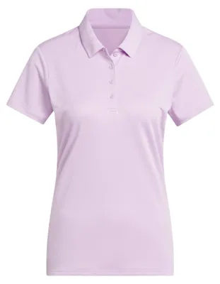 Productafbeelding van adidas dames performance polo shirt met korte mouwen, effen kleur, lichtlila, maat XS