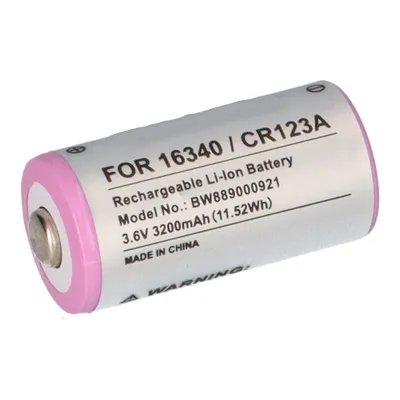 Zdjęcie produktu dla Akumulator 16340 / CR123A 3,6 V litowo-jonowy 800 mAh