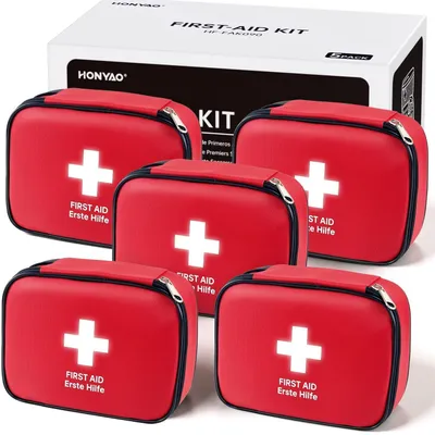 Produktbild von Erste Hilfe Set 90 Teile Mini Reiseapotheke Notfalltasche Klein für Outdoor Zuhause Auto Camping Wandern