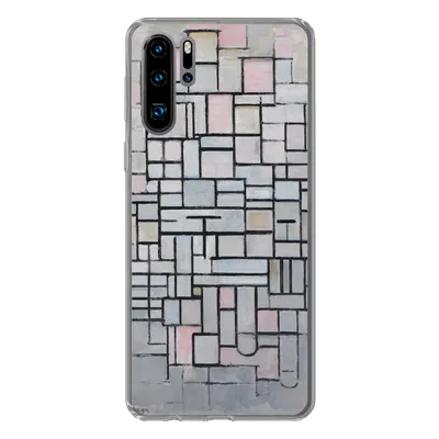 Produktbild von MuchoWow® Handyhülle Schutzhülle Hülle für Huawei P30 Pro Komposition 6 - Piet Mondrian Silikon Softcase Handy Hülle - Schutzdeckel
