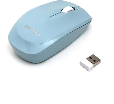 Produktbild von Omega OM229LB Kabellose Maus 1200 DPI, 24 GHz-Funk, USB-Empfänger - Hellblau