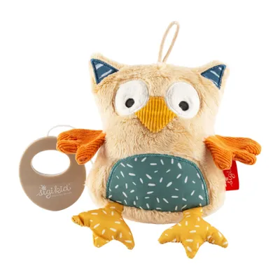 Obrázok produktu pre Sigikid hudobná skrinka sova žltá farebná 12 cm