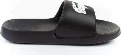 Produktbild von Lacoste Badelatschen Serve Slide 1.0 Herren Schwarz Weiß