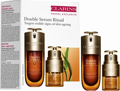 Produktbild von Zestaw Clarins Double Serum Face 50ml + Double Serum Eye 20ml