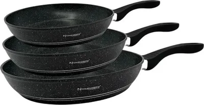 Produktbild von Rosenberg RB-FP3: Pfannenset mit Steinoberfläche - 28 cm, 24 cm, 20 cm