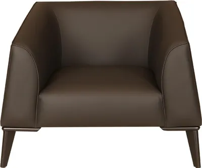 Produktbild von Moderner Brauner Einzelsessel Kunstleder Sessel Wohnzimmer Sitzmöbel