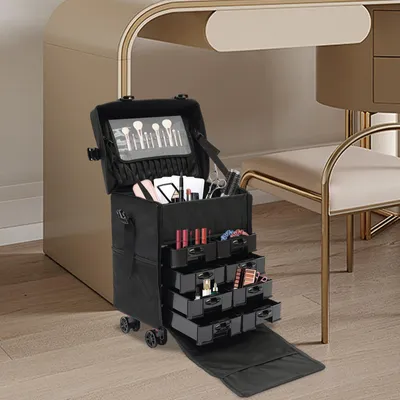 Immagine prodotto di Custodia per trucchi - Trolley per trucchi - Beauty case - Custodia per cosmetici - Organizzatore per trucchi - Multiuso