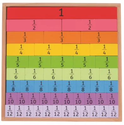 Produktbild von Bigjigs Toys Didaktische Bruchtabelle