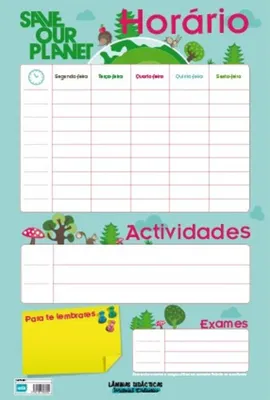 Produktbild von Portugiesisches Lehrblatt Stundenplan