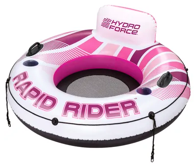 Produktbild von Bestway® Hydro Force® Schwimmring Pink Rapid Rider™ mit Rückenlehne Ø 135 cm