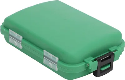 Produktbild von 2 Stück Angelgerät-Box, wasserdicht, große Kapazität, Kunststoff, tragbar, Jig-Haken-Aufbewahrungskoffer, Behälter für Outdoor-Camping, Grün