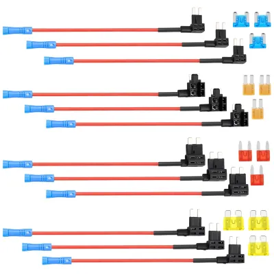 Stromdieb-Set 12 Stück, 4 Typen, 5-20 A, 12 V, für Auto