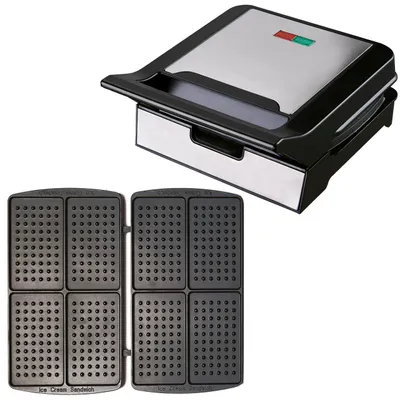 Zdjęcie produktu dla Syntrox Multimaker Ice Cream Sandwich Maker MM-1400W Gusto z zestawem wymiennych płyt