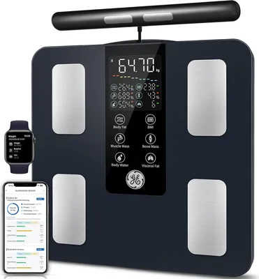 Productafbeelding van GE CS10G: Weegschaal met 8 elektroden, BMI-analyzer, maximale weegcapaciteit: 180 kg