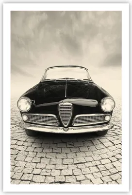 Produktbild von Poster - Poster ohne Rahmen - Alpha Romeo Giuletta - 61x91,5 cm - Wand Bild - Wanddeko - Wandbilder - Kunstposter - Wandposter - Bilder - Kunstdruck - Wanddekoration - Wandbild - P2XPA61x91-4210