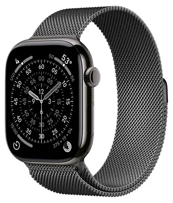 Obrázok produktu pre Crong CRG40MSTGRP, Remienok k hodinkám, Apple, Smartwatch, Nerezová oceľ, Grafit, Visiaca škatuľa