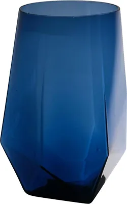 Produktbild von INNA-Glas Tischvase MARSIA aus Glas, blau-klar, 15,5 cm, Ø 10 cm - Farbige Vase