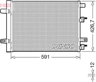 Produktbild von DENSO DCN17063 Kondensator Klimaanlage Klimakondensator passend für MERCEDES-BENZ A-Klasse (W177) +Trockner