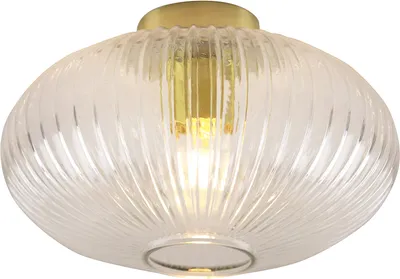 Produktbild von Olucia - CHARLOIS - Deckenleuchte - Transparent / Gold