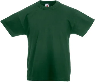 Produktbild von Fruit of the Loom - Kids Valueweight T - Bottle Green - 128
