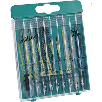 Produktbild von Wolfcraft Stichsägeblatt-Set T-Schaft 10 Stück