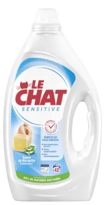 Produktbild von Le Chat Sensitive Flüssigwaschmittel 1,89 l 42 sc