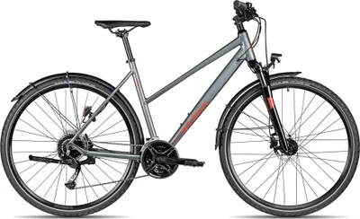 Produktbild von Axess VERIS STREET Trapez Damen-Crossbike für Land & Stadt 28 Zoll Dunkelgrau 52 cm