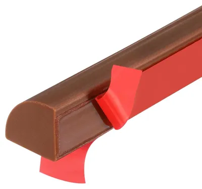Productafbeelding van Elzusha - Flexibele Sierlijst Kwartrond Siliconen Zelfklevend 40cm Bruin
