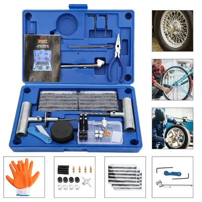 Obrázek produktu pro Clanmacy 73ks sada na opravu pneumatik, sada na opravu propíchnutých pneumatik pro nákladní automobily, sada na opravu pneumatik pro nákladní automobily
