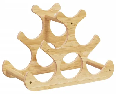 Produktbild von vidaXL Weinregal für 6 Flaschen 35x18x25,5 cm Bambus